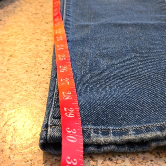 Fashion Nova Men Straight Leg Dark Wash Jeans Size 42 (30L) 5 Pocket - Picture 15 of 16